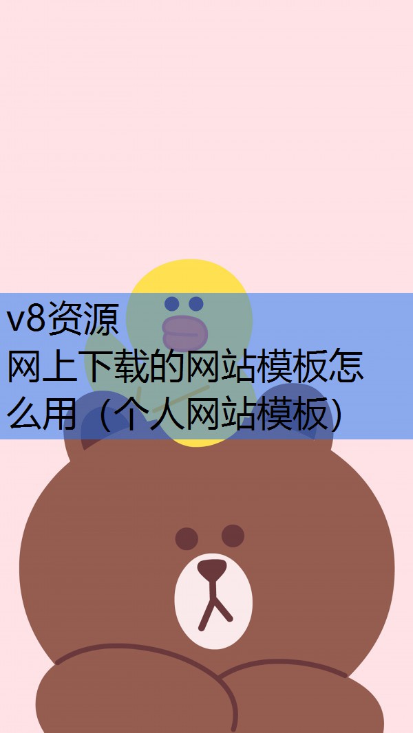 网上下载的网站模板怎么用（个人网站模板）