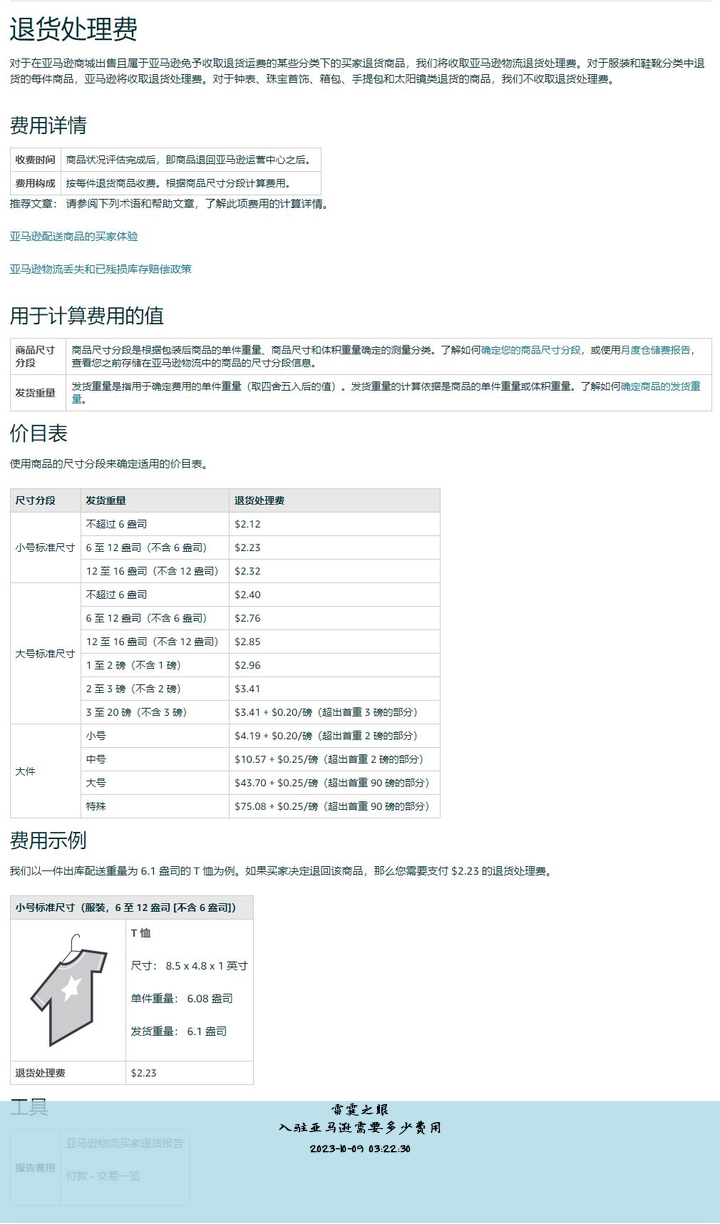 入驻亚马逊需要多少费用