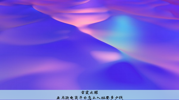 亚马逊电商平台怎么入驻要多少钱