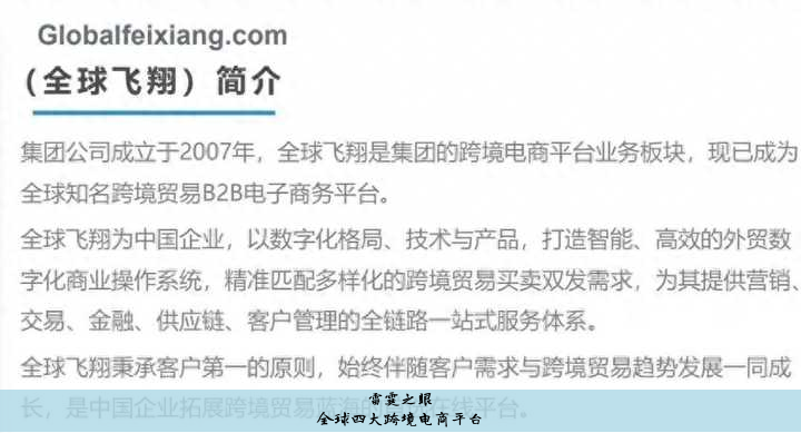 五大跨境电商平台